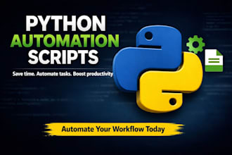 write you an automation script with python