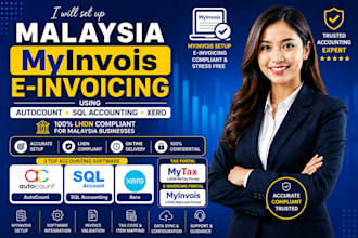 set up malaysia myinvois e invoicing using autocount sql accounting xero