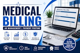 do medical billing, ar follow up and payment posting