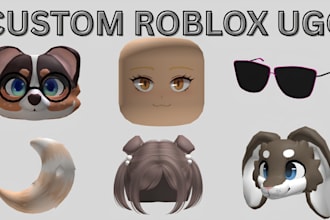 create custom roblox ugc accessories, hair, masks and wearable items