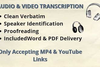 do high quality audio and vidio transcription