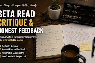 beta read critique provide honest feedback on your writing fiction novel review