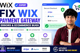 fix wix payment gateway errors and ecommerce bugs