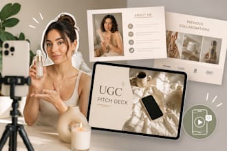 design ugc media kit, ugc pitch deck, influencer media kit, creator portfolio