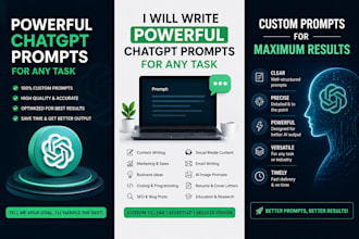 write powerful chatgpt prompts for any task