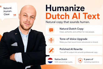 humanize dutch ai text into natural professional copy