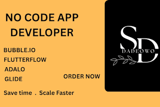 build a custom nocode web app in bubble adalo flutterflow