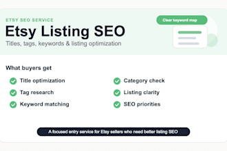 write etsy SEO titles tags and long tail keywords for your listings