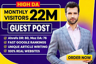 do SEO for delta guest post on high da website