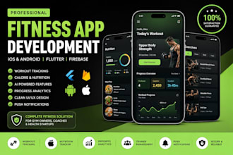 build a fitness app, gym app, or workout tracking app
