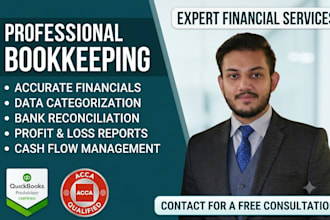 perform bookkeeping on quickbooks, qualified accountant