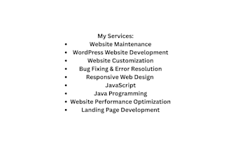 develop, fix, and customize your website as a software engineer