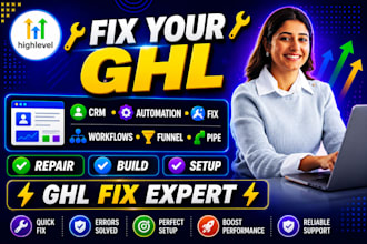 fix gohighlevel CRM automation workflows sales funnel pipelines setup