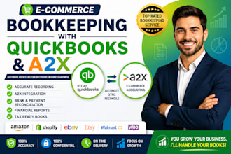 do ecommerce bookkeeping with quickbooks online and a2x integration
