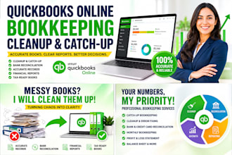 do quickbooks online bookkeeping and cleanup