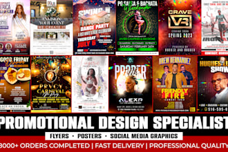 design professional flyers posters and promotional graphics
