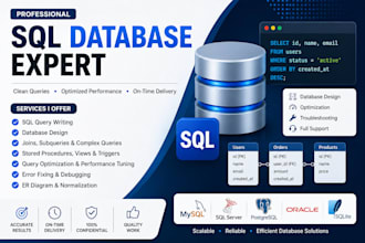 fix sql, mysql, postgresql, and oracle database issues