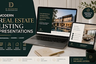 design modern real estate listing presentations