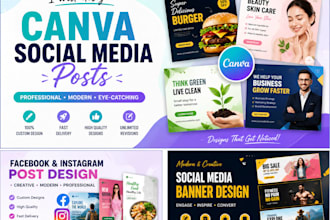 design professional social media posts using canva