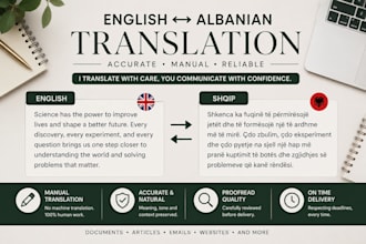 accurate english to albanian translations
