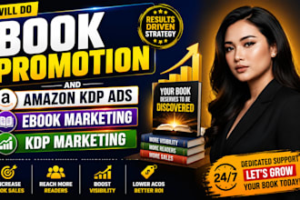 do book promotion and ebook marketing using amazon KDP ads, kdp marketing