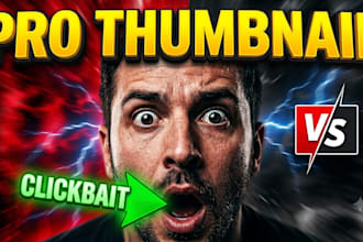design eye catching youtube thumbnail and canva banner