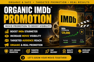 organic imdb promotion, movie promotion boost ibmd starlink imdb starmeter rank