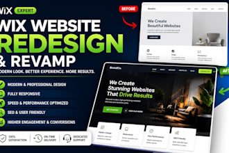 do wix website redesign and revamp your existing site