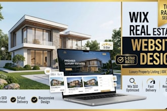 wix real estate website design real estate wix website property listing website