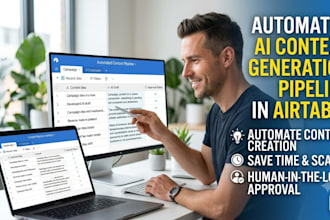 build an automated ai content generation pipeline in airtable