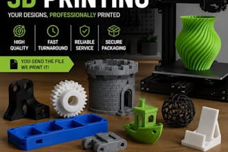 professionally 3d print your stl or cad file