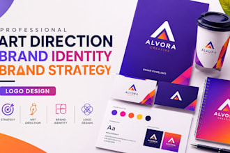 create art direction, brand strategy, visual identity, brand logo design