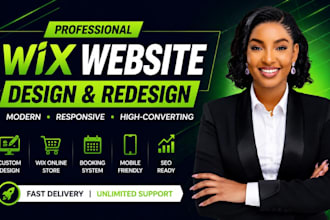 build wix website design, wix website redesign, wix ecommerce, wix online store
