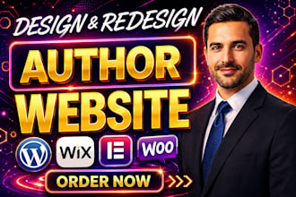 build a modern book author website, ebook author website, or author portfolio