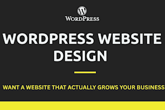 design and develop a wordpress website