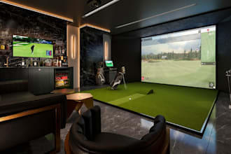 create 3d golf course, mini golf, tennis court, cricket ground and gaming arena