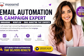 create moosend email automation email campaign onboarding marketing workflow