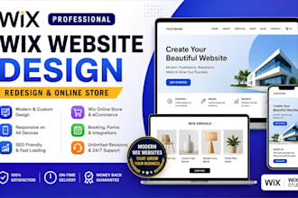 professional wix website redesign wix site or build a wix online store