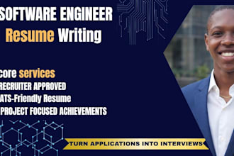write an ats software engineer resume, cover letter, and linkedin profile