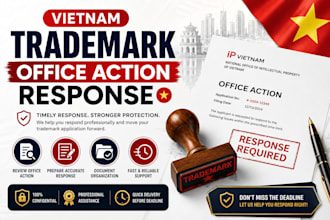 assist with vietnam trademark office action responses