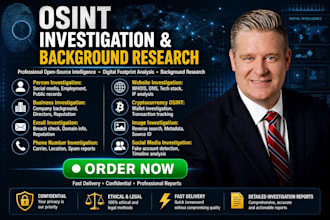 do osint investigation, background research, email, phone, website lookup