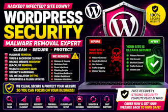 fix hacked wordpress malware removal, cleanup wordpress security, wordpress help