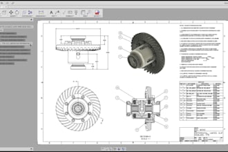 3d cad design, mechanical part design, industrial product, parametric cad model