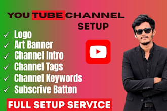 create you tube channel logo banner and thumbnail design