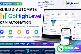 build gohighlevel CRM automation workflows sales funnel lead follow up SMS email