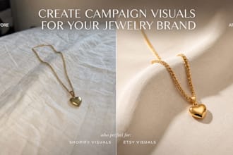 create editorial campaign visuals for your jewelry brand