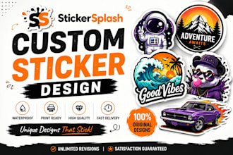 design custom stickers for your brand