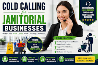 cold calling janitorial service, janitorial cold caller, appointment setting