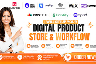 gumroad digital product website setup marketing ebook mockup listing workflow