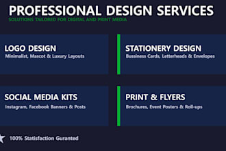 do professional graphic design, logo design, and branding for your busine